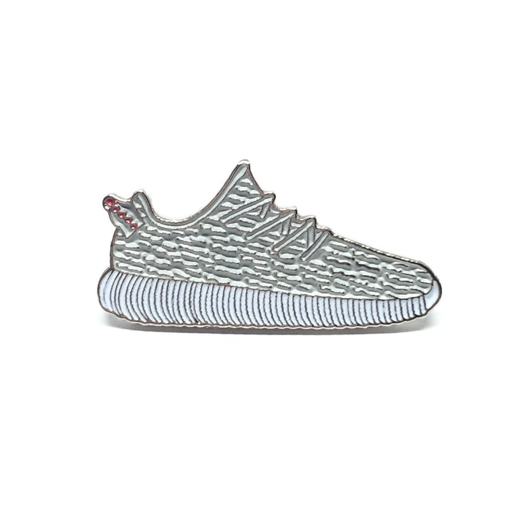 Custom Made Enamel / Lapel Pins - Sneaker Pins : Yeezy Boost 350 Moonrock Grey